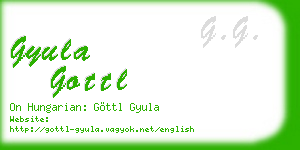 gyula gottl business card