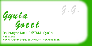 gyula gottl business card